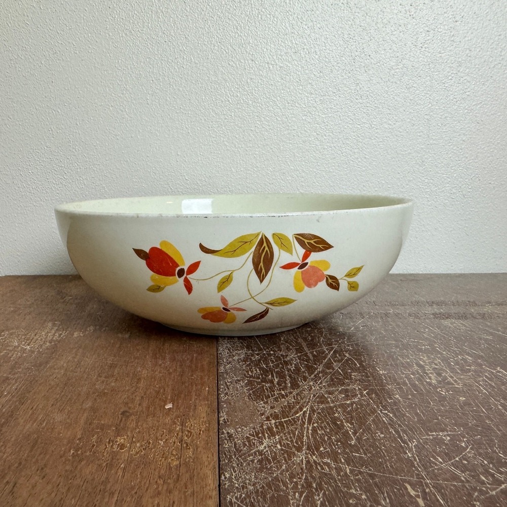 Hall's Superior Kitchenware‎ Mary Dunbar Jewel Tea Autumn Pattern Serving bowl